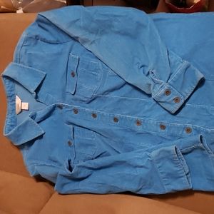 Womens 1x cj banks corduroy shirt